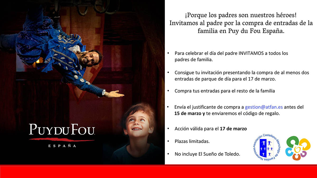 Oferta especial en Puy du Fou para el día del Padre