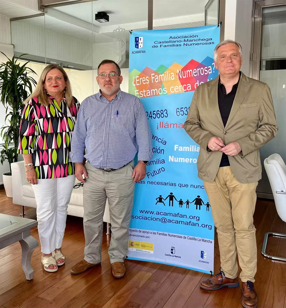 Encuentro del alcalde con la asociación de Familias Numerosas en Castilla-La Mancha